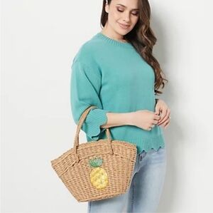 Jason Wu Pineapple Straw Mini Tote.‎ P114